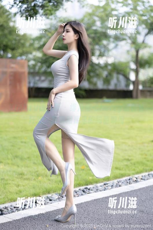 XIAOYU语画界 - 绯月樱-Cherry的白丝狂欢：高清图库里的绮丽瞬间