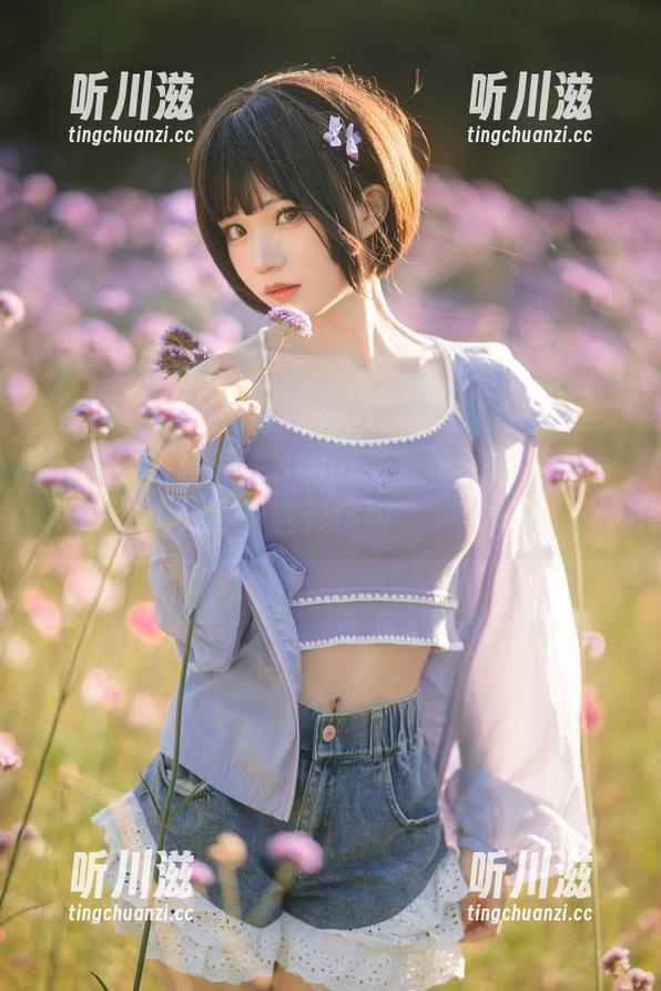 一起润色！花柒Hana马鞭草美图合集，色彩缤纷